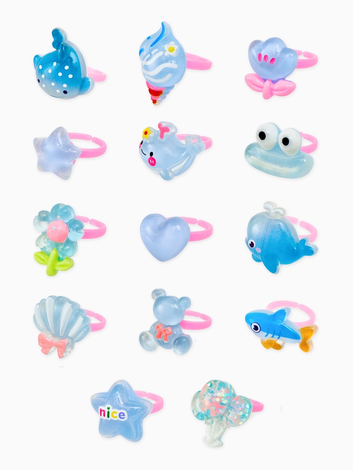 Кольцо «Выбражулька. Морской мир», форма МИКС, разноцветное, безразмерное