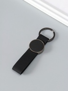 Брелок для ключей на кольце под нанесение «Ремешок», размер окна d=2.7 см, кожзам, чёрный, 11.3×3×0.7 см - Фото 3