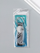 Брелок для ключей на кольце под нанесение «Ремешок», размер окна d=2.7 см, кожзам, чёрный, 11.3×3×0.7 см - Фото 4