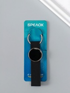 Брелок для ключей на кольце под нанесение «Ремешок», размер окна d=2.7 см, кожзам, чёрный, 11.3×3×0.7 см - Фото 5