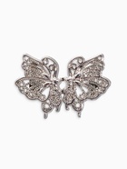 Зажим для кардигана «Ажур. Бабочка», цвет серебро - фото 63130915