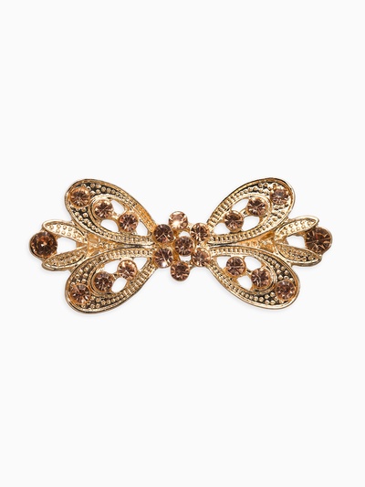 Зажим для кардигана «Ажур. Тюльпан»,. цвет золотой в золоте