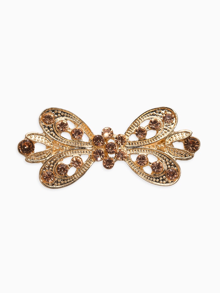 Зажим для кардигана «Ажур. Тюльпан»,. цвет золотой в золоте - Фото 1