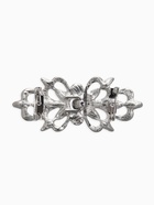 Зажим для кардигана «Ажур. Цветы», синий в серебре - фото 63130946