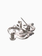 Зажим для кардигана «Ажур. Цветы», синий в серебре - фото 63130948