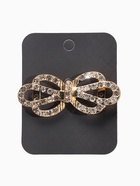 Зажим для кардигана «Ажур. Корона», цвет белый в золото - Фото 5