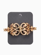 Зажим для кардигана «Ажур. Пика», цвет золотой в золоте - фото 63130974