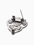 Зажим для кардигана «Ажур. Винтаж», серый в сером - фото 63130988