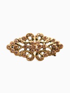 Зажим для кардигана «Ажур. Бутоны», цвет золотой в черненом золоте - фото 63131000