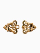 Зажим для кардигана «Ажур. Бутоны», цвет золотой в черненом золоте - фото 63131002