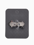 Зажим для кардигана «Ажур. Астра», белый в серебре - фото 63131009