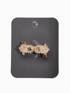 Зажим для кардигана «Ажур. Астра», белый в золоте - Фото 5