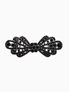 Зажим для кардигана «Ажур. Бант», чёрный в сером - фото 63131020