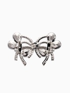 Зажим для кардигана «Ажур. Капельки», белый в серебре - Фото 2