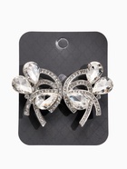 Зажим для кардигана «Ажур. Капельки», белый в серебре - Фото 5