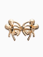 Зажим для кардигана «Ажур. Капельки», белый в золоте - фото 63131036