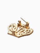 Зажим для кардигана «Ажур», корона империи, белый в золоте - фото 63131048