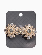 Зажим для кардигана «Ажур. Гербер», белый в золоте - фото 63131109