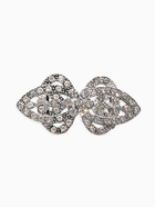 Зажим для кардигана «Ажур. Шип», белый в серебре - фото 63131110