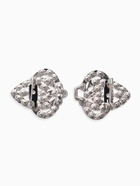 Зажим для кардигана «Ажур. Шип», белый в серебре - фото 63131112