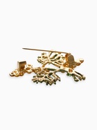 Брошь «Цветы Мимозы», жёлто-зелёная в золоте 10904639