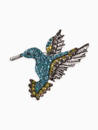 Брошь «Калибри», цветная в чернёном серебре - фото 63131132