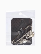 Булавка «Ключик от сердца», 6.5 см, белая в серебре - Фото 6