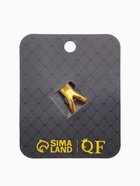 Кольцо для платка "Бабочка профиль", цвет белый в чернёном золоте 10904676