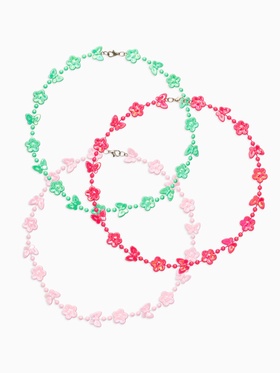 Бусы детские Выбражулька «Бабочки», 40 см, цвет МИКС