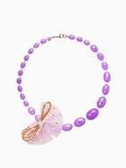Бусы детские «Выбражулька. Бант», граненые бусины, 40 см, сиреневые - Фото 1