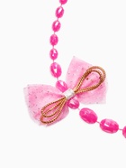 Бусы детские Выбражулька «Бант», граненые бусины, 40 см, цвет розовый (комплект 2 шт) - фото 63131166