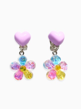 Серьги-клипсы детские «Выбражулька. Цветок», сияющие, цветные