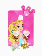 Серьги-клипсы детские «Выбражулька. Бабочка и Цветочек», цветные - фото 63131182