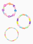 Браслеты детские «Выбражулька. Сердце и Бусинки», набор 3 шт. цветной - Фото 1