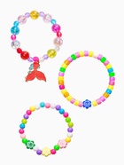 Браслеты детские «Выбражулька. Хвост русалки и бусинки», набор 3 шт. цветной (комплект 2 шт) - фото 63131220