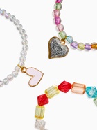 Браслеты детские «Выбражулька. Сердца и бусинки», набор 3 шт. цветной - Фото 2