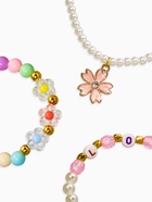 Браслеты детские «Выбражулька. Цветок и бусинки», набор 3 шт. бусины, цветной (комплект 2 шт) - фото 63131241