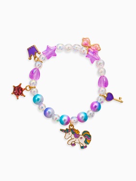 Браслеты детские «Выбражулька. Единорог, корона и бант», цветной (комплект 2 шт)