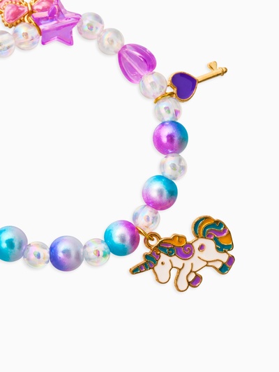 Браслеты детские «Выбражулька. Единорог, корона и бант», цветной