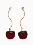 Серьги «Черешня», бордовые в золоте (комплект 2 шт) - фото 63131273