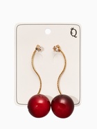 Серьги «Черешня», бордовые в золоте (комплект 2 шт) - фото 63131274