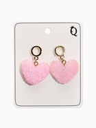 Серьги «Сердце сахарное», розовые в золоте - Фото 2