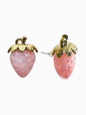 {{photo.Alt || photo.Description || 'Серьги «Клубника», цвет розовый перламутр в золоте'}}