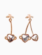 Серьги «Сердечная вишня», красные в золоте - Фото 3