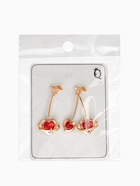 Серьги «Сердечная вишня», красные в золоте - Фото 6