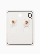 Серьги «Вытянутые сердечки», красные в золоте - Фото 4