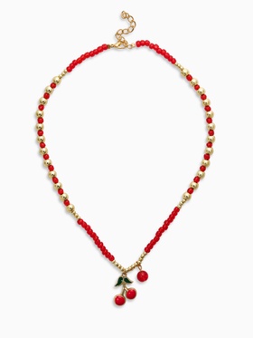 {{photo.Alt || photo.Description || 'Колье из бисера «Вишня», 40 см, красное в золоте'}}