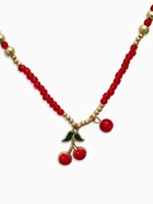 Колье из бисера «Вишня», 40 см, красное в золоте - Фото 2