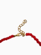 Колье из бисера «Вишня», 40 см, красное в золоте - Фото 3