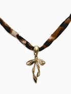 Колье «Леопард. Бантик», 40 см, коричневый в золоте 10904842